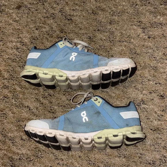 Blue and Green On Cloud Sneakers