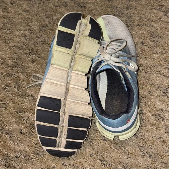 Blue and Green On Cloud Sneakers