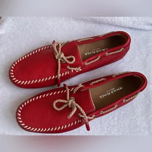 BNWT Donald Pliner men’s loafers red size 9 sample