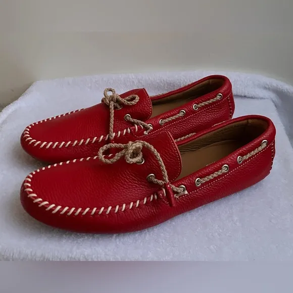 BNWT Donald Pliner men’s loafers red size 9 sample