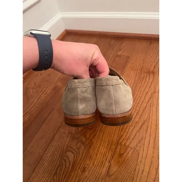 Bobbies Men's Stanley Beige Suede Leather Penny‎ Loafers Size 40