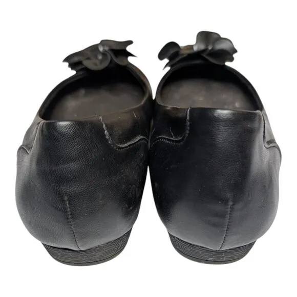 BOC Born Concept Womens Comfort Black Peony Slip On Ballet Flats Ballerina 9