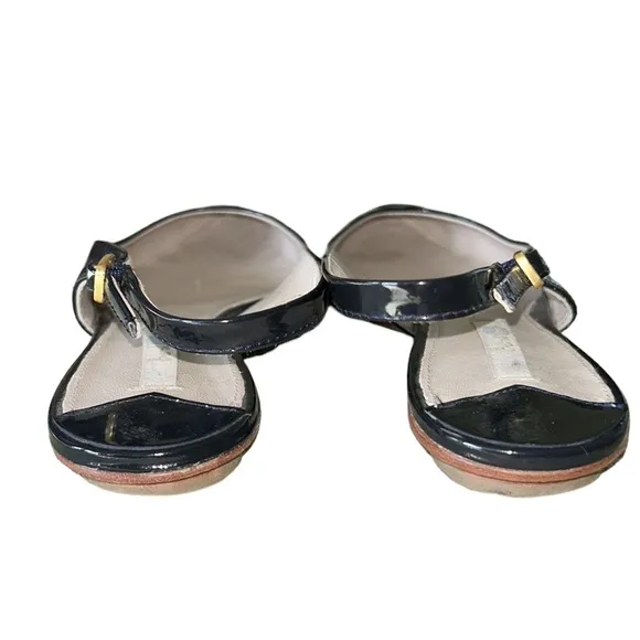 Boden Black Patent Leather Pointed Toe Slingback Flats - 9