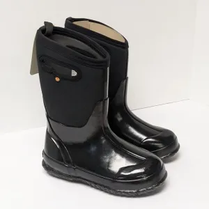 Bogs Classic High Waterproof Rain Boots, Black, Little Kids 2 Wide