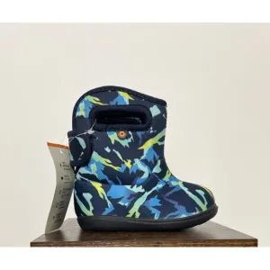 Bogs Kid's Walker Size 6 Boots Winter Mountain II Faux Fur Lined Waterproof Navy
