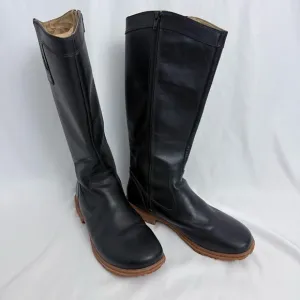 Bogs Pearl Tall Black Leather Boots Size 8.5