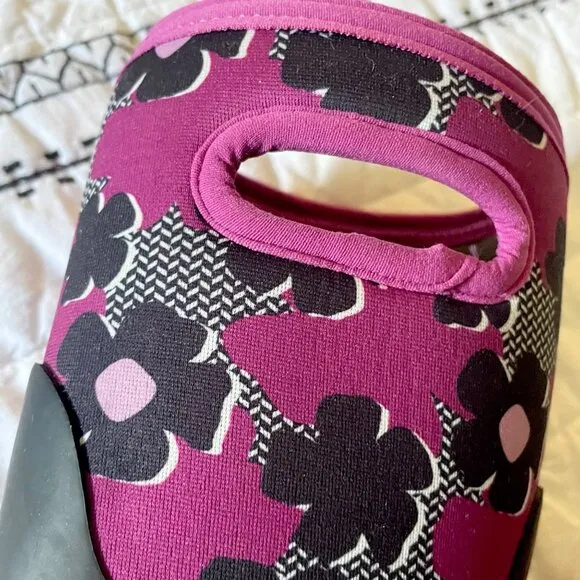 Bogs Toddler Girls Grasp Floral Waterproof Insulated Rain Boots