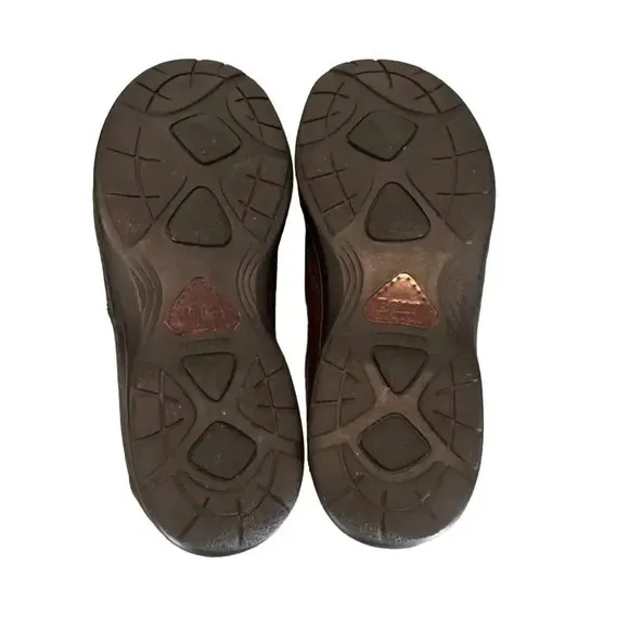 Born mens 10/44 brown leather‎ slip on loafers