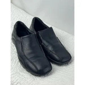 Born Men's Size 9.5 Black Leather Slip On Loafers
