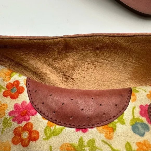 Born Molly Pink Leather Ballet Flats Slip On Comfort Shoes Womens Size 10