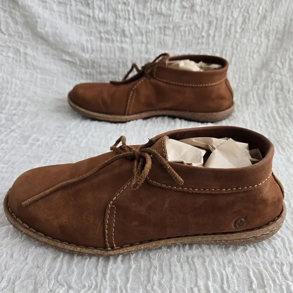 Born Nuala Women's Loafers Brown Leather Preppy Officecore Casual Comfy Shoe 8MW
