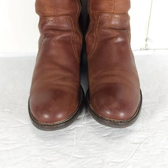 Bos&amp;Co Women's Lawson 37 US6-6,5 Brown Leather Waterproof Knee High Ridin Boots