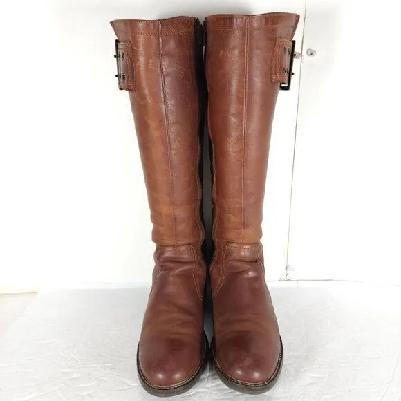 Bos&amp;Co Women's Lawson 37 US6-6,5 Brown Leather Waterproof Knee High Ridin Boots