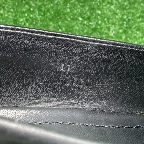 Boss Hugo Boss Strap Black Leather Dress Loafers Shoes Mens Size 11 M