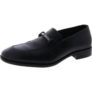 Boss Mens COLBY Black Leather Almond toe Casual Loafers New