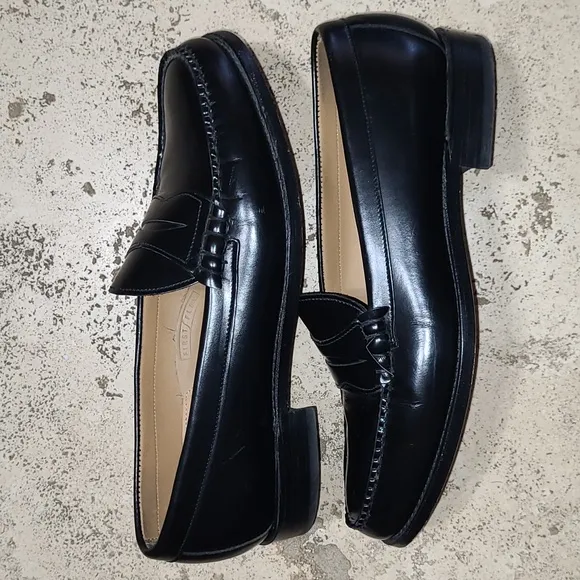 Bostonian Crown Windsor Men’s Black Penny Loafers Size 9.5