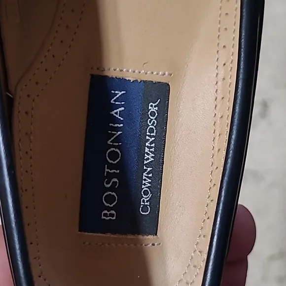 Bostonian Crown Windsor Men’s Black Penny Loafers Size 9.5
