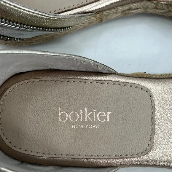 Botkier New York Hudson Metallic Ankle Strap Espadrilles - NWOB - Size 6