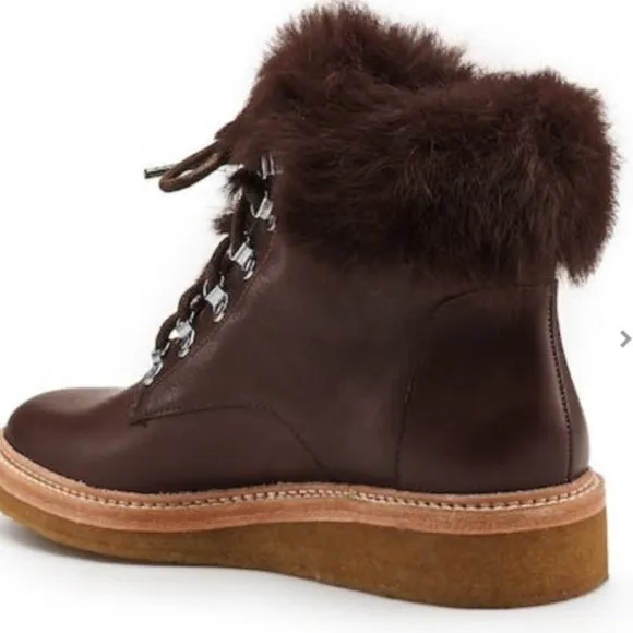 Botkier Suede and Fur Boots NIB Size 6