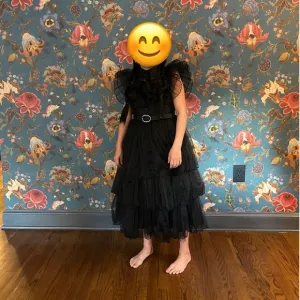 Boutique Girls Black Tulle Layered Dress Size 7-8