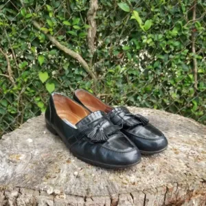 Bragano Cole Haan Shoes Black Tassel Loafers 12M