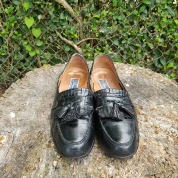 Bragano Cole Haan Shoes Black Tassel Loafers 12M