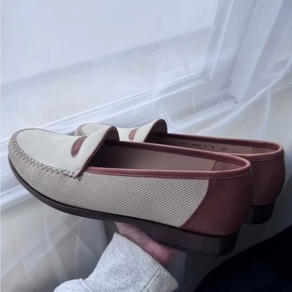 Bragano made in 🇮🇹 White and Brown Loafers