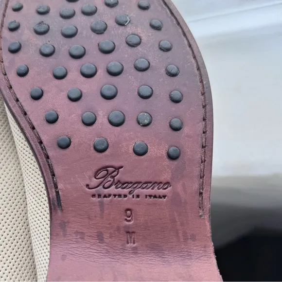 Bragano made in 🇮🇹 White and Brown Loafers