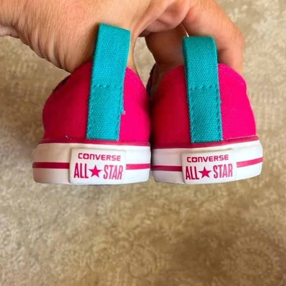 Brand New Converse All Stars Cosmos Pink Slip On Chuck Taylor Toddler Sneakers