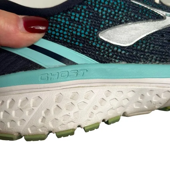 Brooks Blue/Turquoise Ghost 12 DNA Loft Running Sneakers Sz 10
