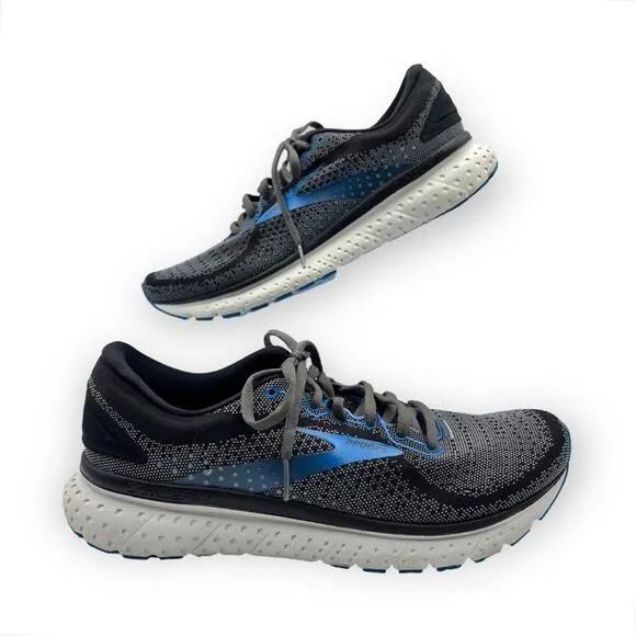 Brooks Glycerin 18 Black Ebony Blue Road-Running Sneakers Men’s Size 9