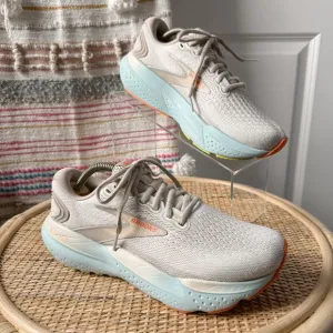 Brooks Glycerin 21 Coconut Aqua Autumn Sunset Running Sneakers Women’s Size 8