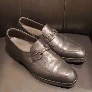 BRUNO MAGLI  Black Leather Mens Loafers - Size 11 1/2