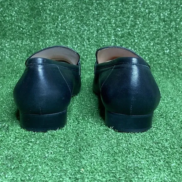 Bruno Magli Simona Slip On Leather Black Woman Loafers SZ 7.5/ 38 MSRP: $350.00