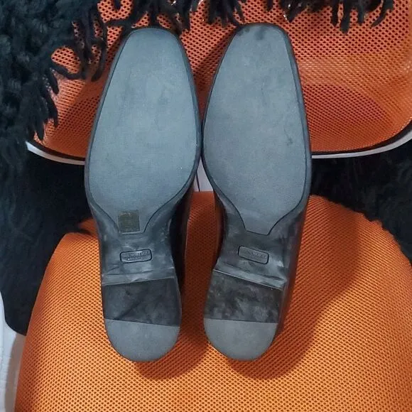 BRUNO MAGLI Black Leather Loafers - Size 14