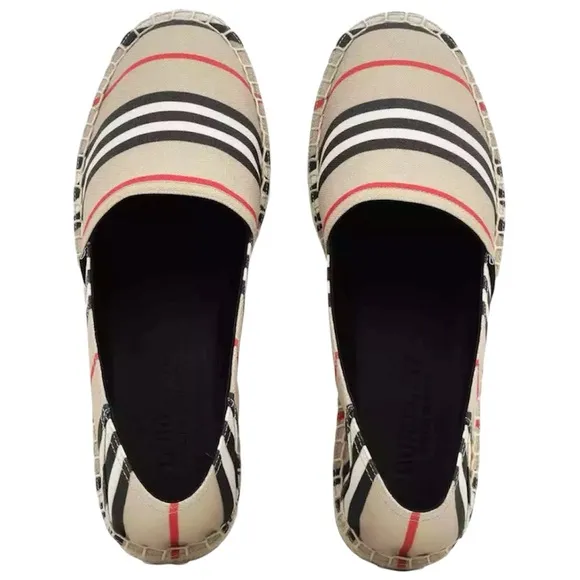 Burberry Beige Alport Icon Espadrilles