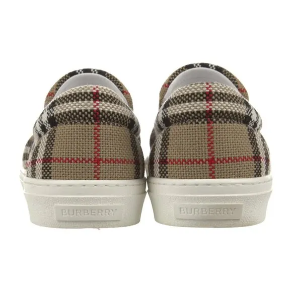 Burberry Check Slip On Sneakers (9.5)