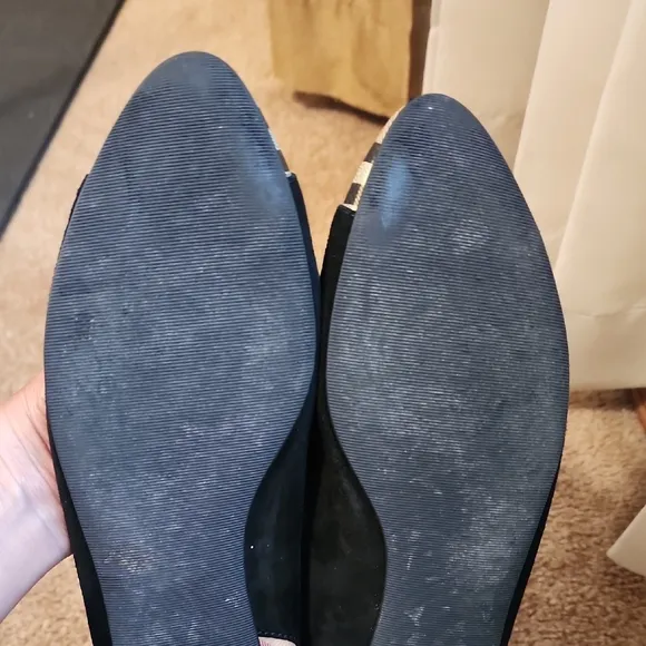 Burberry Suede and Nova Check Pattern Flats