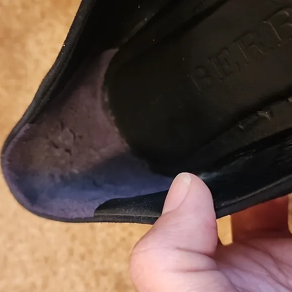 Burberry Suede and Nova Check Pattern Flats