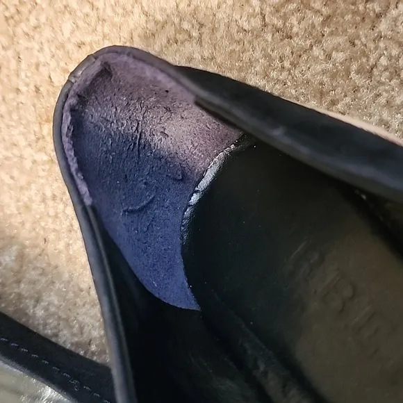 Burberry Suede and Nova Check Pattern Flats