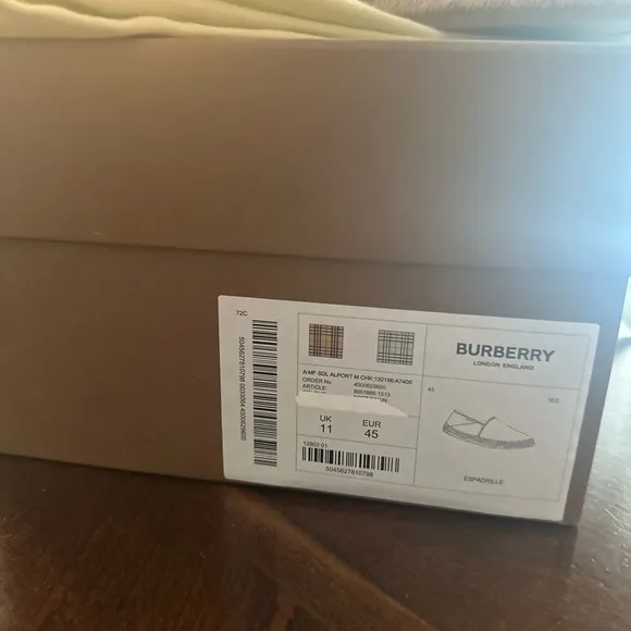 Burberry Tan Loafers Slip-Ons
