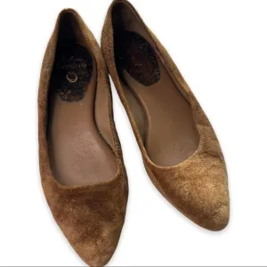 Calleen Cordero Leather Pointed Back Studded Flats