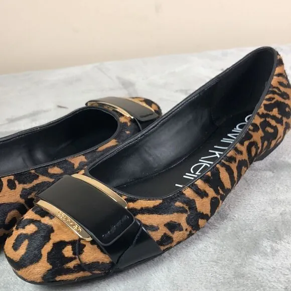 Calvin Klein Ballerina Flats Leopard print