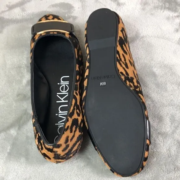 Calvin Klein Ballerina Flats Leopard print