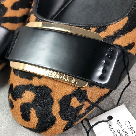 Calvin Klein Ballerina Flats Leopard print
