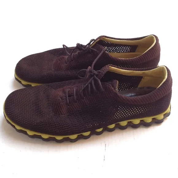 Camper Pelotas Sneakers Mens 14 Black Yellow Mesh Hiking Outdoor Vacation Travel