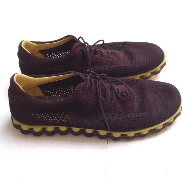 Camper Pelotas Sneakers Mens 14 Black Yellow Mesh Hiking Outdoor Vacation Travel