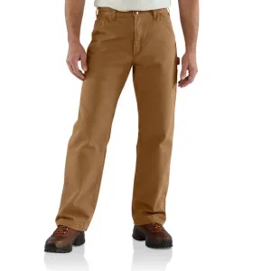 Carhartt Loose Fit Washed Duck Flannel-lined Utility Work Pant Size 40 x 32