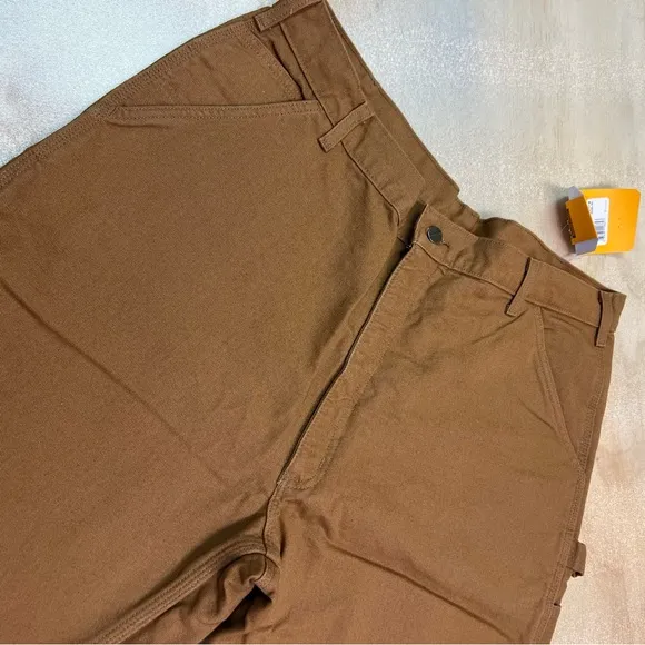 Carhartt Loose Fit Washed Duck Flannel-lined Utility Work Pant Size 40 x 32