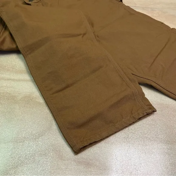 Carhartt Loose Fit Washed Duck Flannel-lined Utility Work Pant Size 40 x 32
